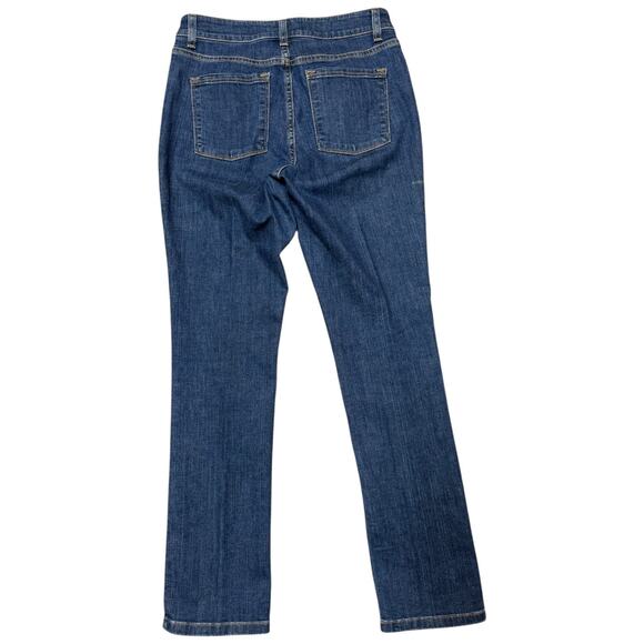 L.L.Bean Favorite Fit Mid Rise Stretch Jeans Medium Wash 6 Regular - Picture 3 of 3